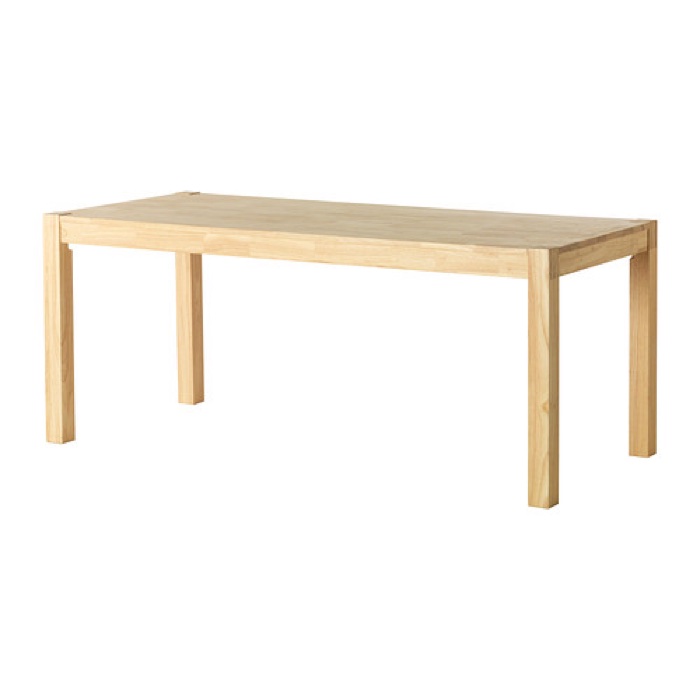 Wooden dining table