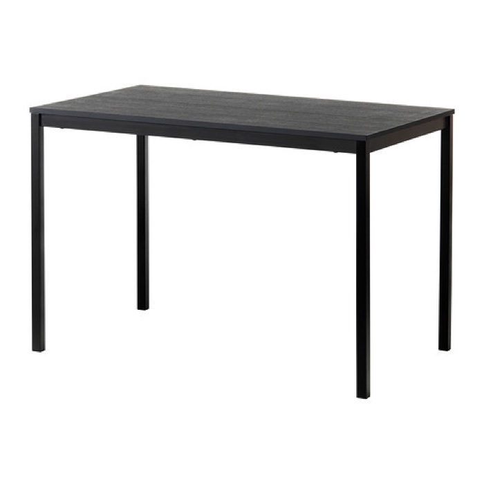 Black dining table